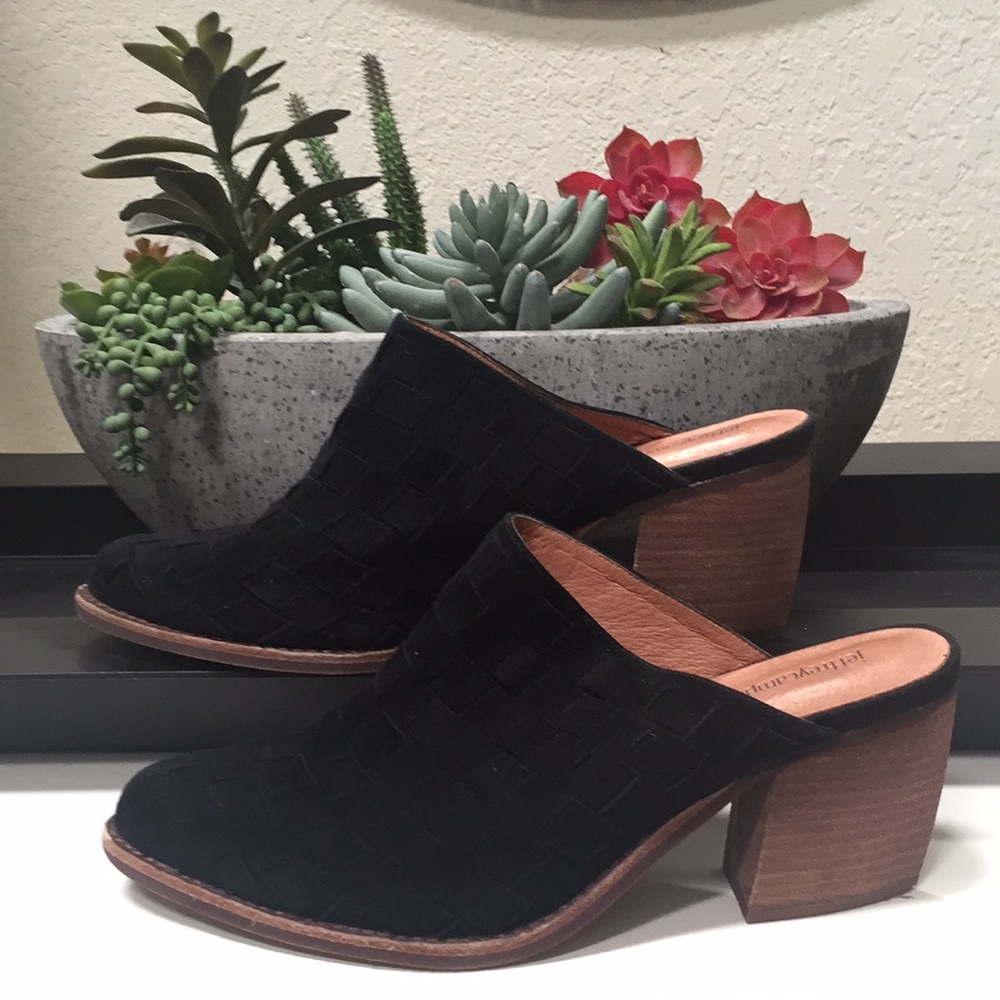 Jeffrey Campbell | Sz 9.5 Black Suede Slip On Mule